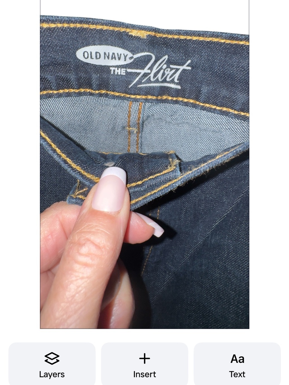 Old Navy The Flirt Bootcut Jeans - Dark Wash 16 Long - Picture 2 of 9